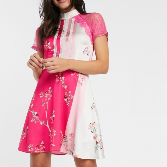 🍒NWT🍒 LIQUORISH ORIENTAL INSPIRED MINI DRESS - Picture 4 of 11